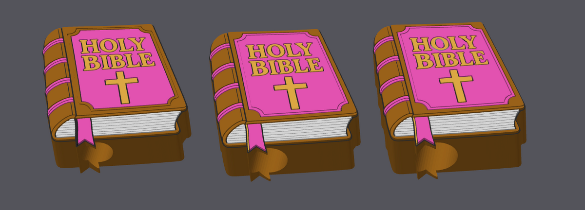 Holy Bible Straw Topper