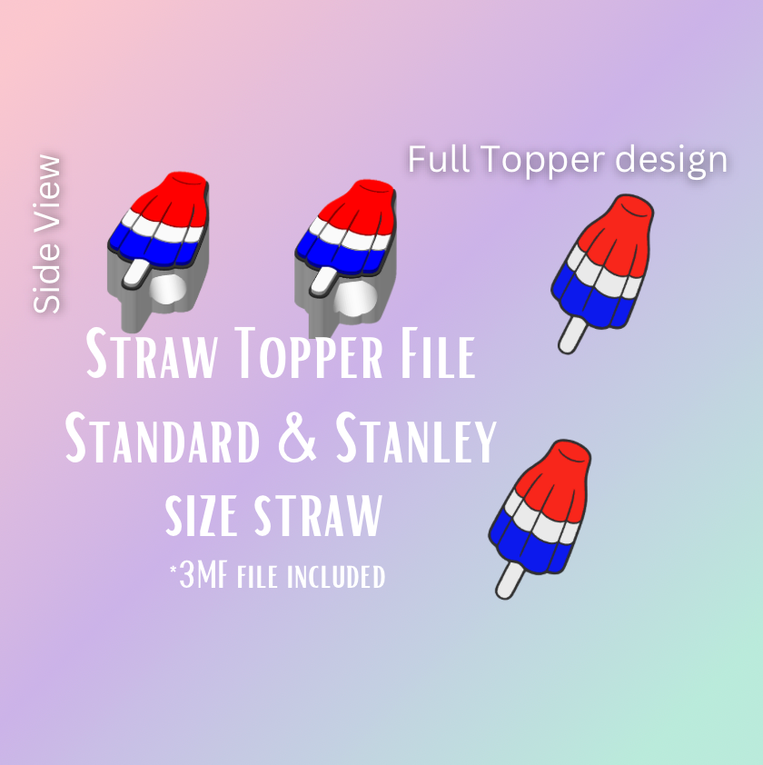 3D Straw Toppers