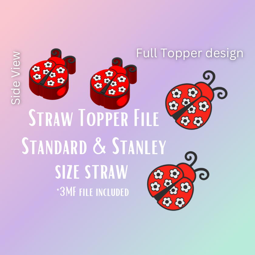 3D Straw Toppers