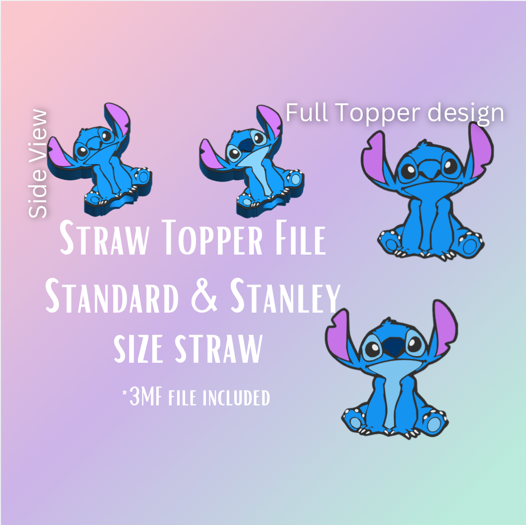 3D Straw Toppers