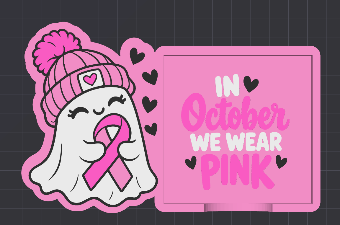 🎀👻 Awareness Ghostie Desk Accessory Collection